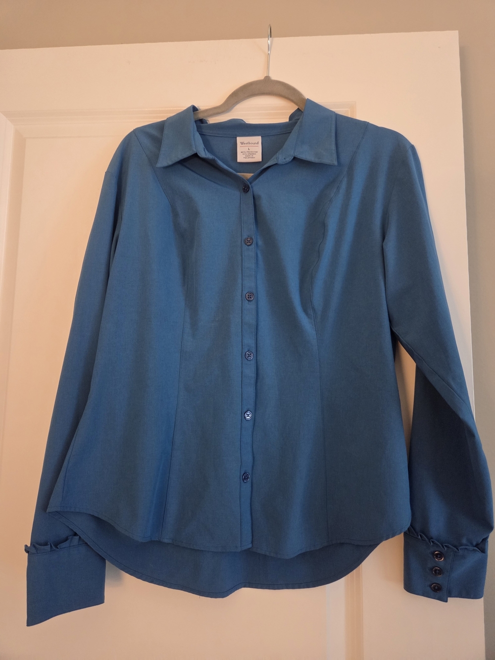Westbound Teal Blue Button-Down Shirt
